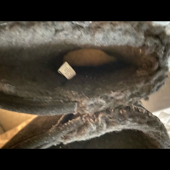 Bearpaw women’s suede leather shearling lined worn once like new in box size 6 - Picture 4 of 5